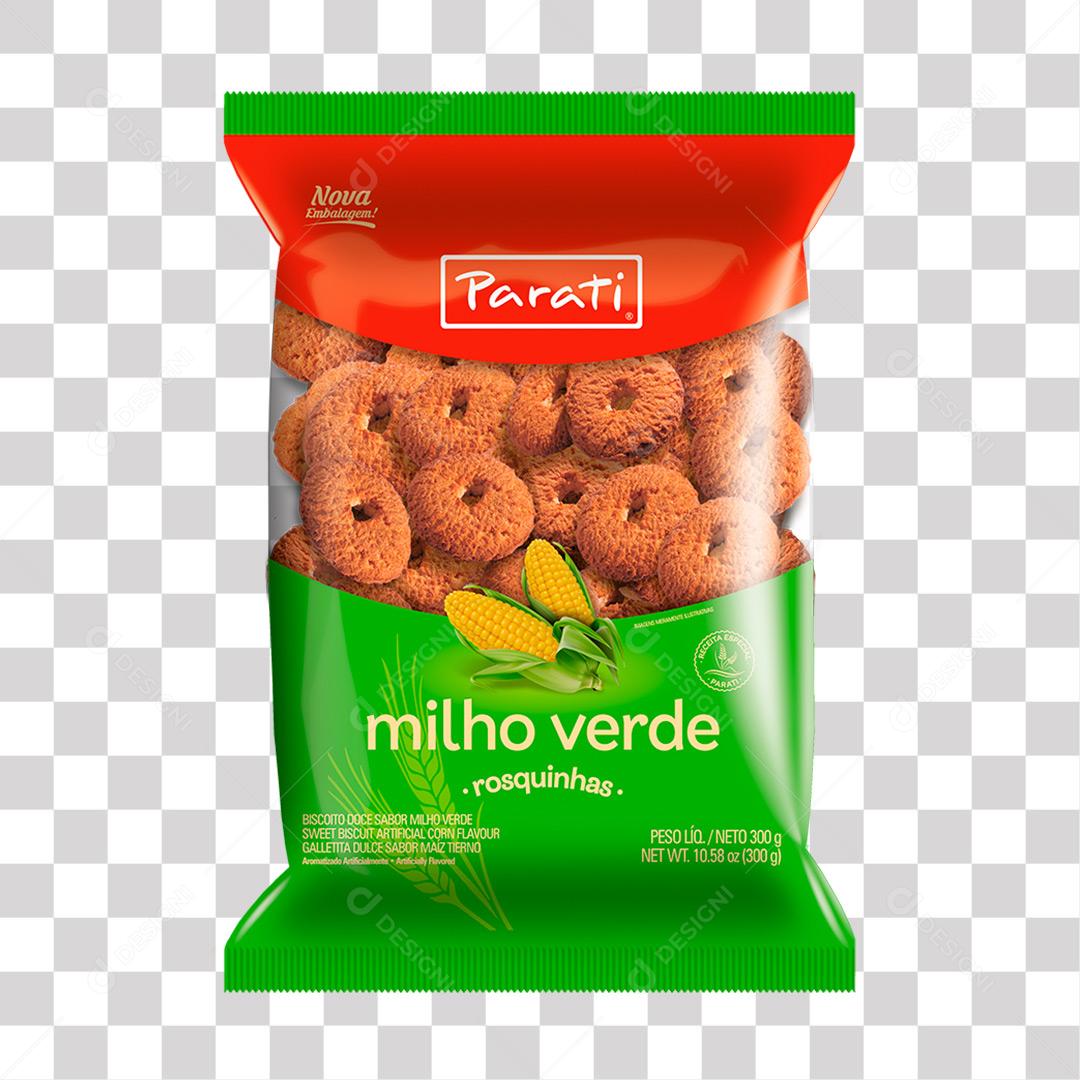 Biscoito Rosquinha Parati Milho Verde 300G PNG Transparente