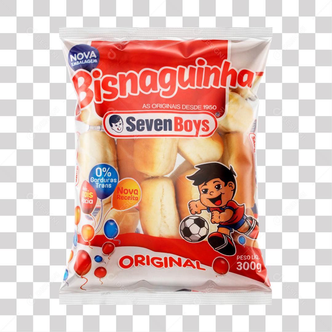 Bisnaguinha Seven Boys Tradicional 300g PNG Transparente