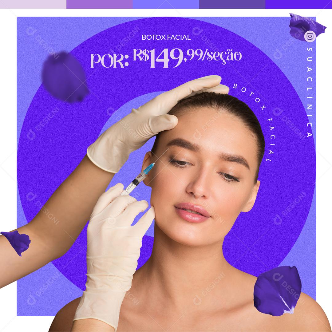 Seção Boto Facial Promoção Social Media PSD Editável