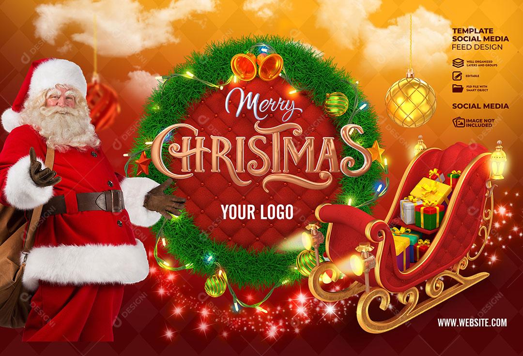 Social Media Natal Lojas Datas Comemorativas PSD Editável