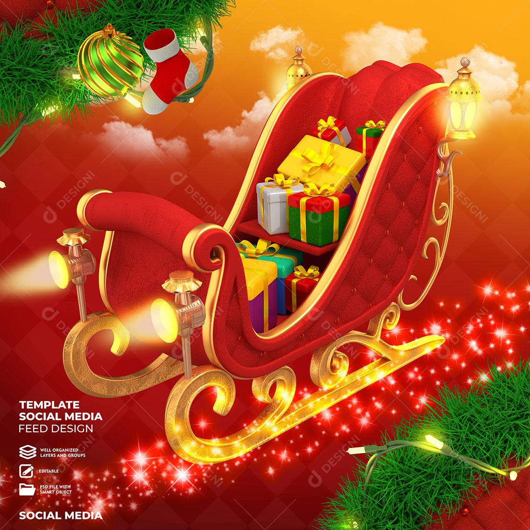 Natal Social Media Lojas Datas Comemorativas PSD Editável