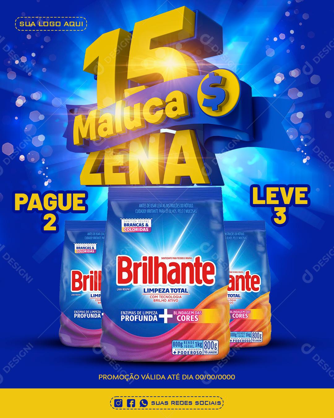 Social Media Supermercado 15 Zena Maluca Produto Lavanda PSD Editável