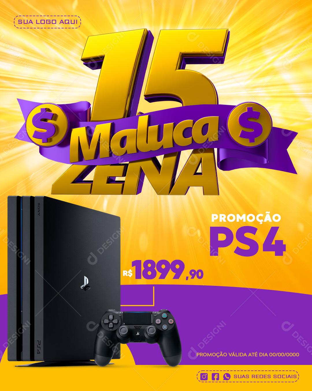 Social Media Supermercado 15 Zena Maluca Produto Lavanda PSD Editável