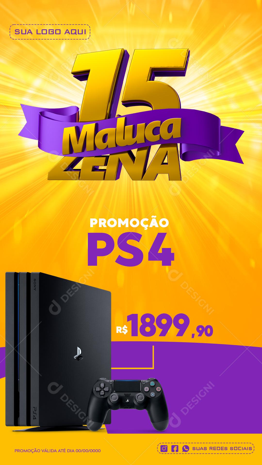 Social Media Story Supermercado 15 Zena Maluca Produto Lavanda PSD Editável