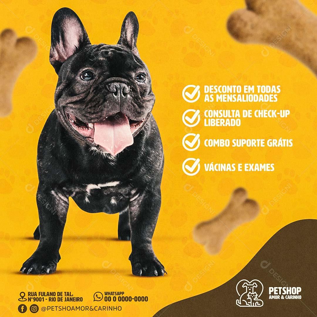 Post Feed Pet Shop Ração Dog PSD Editável