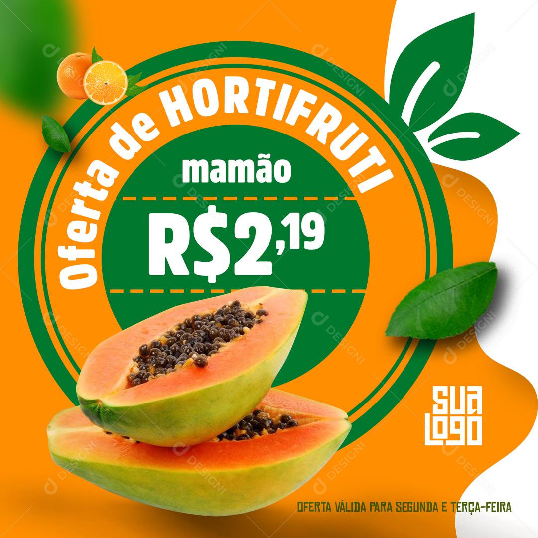 Oferta De Hortifrúti Social Media PSD Editável