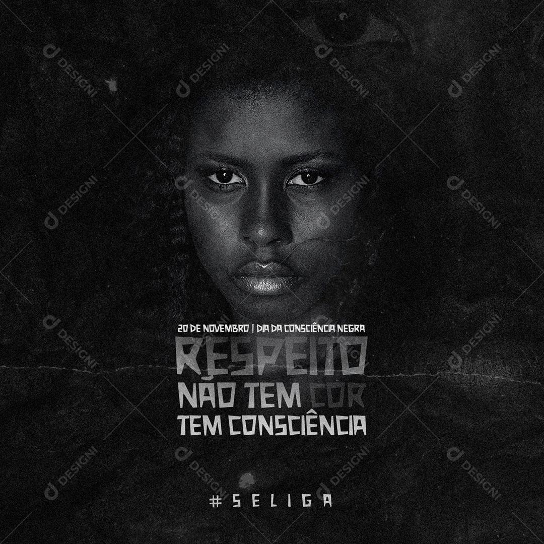 Dia da Consciência Negra Social Media PSD Editável