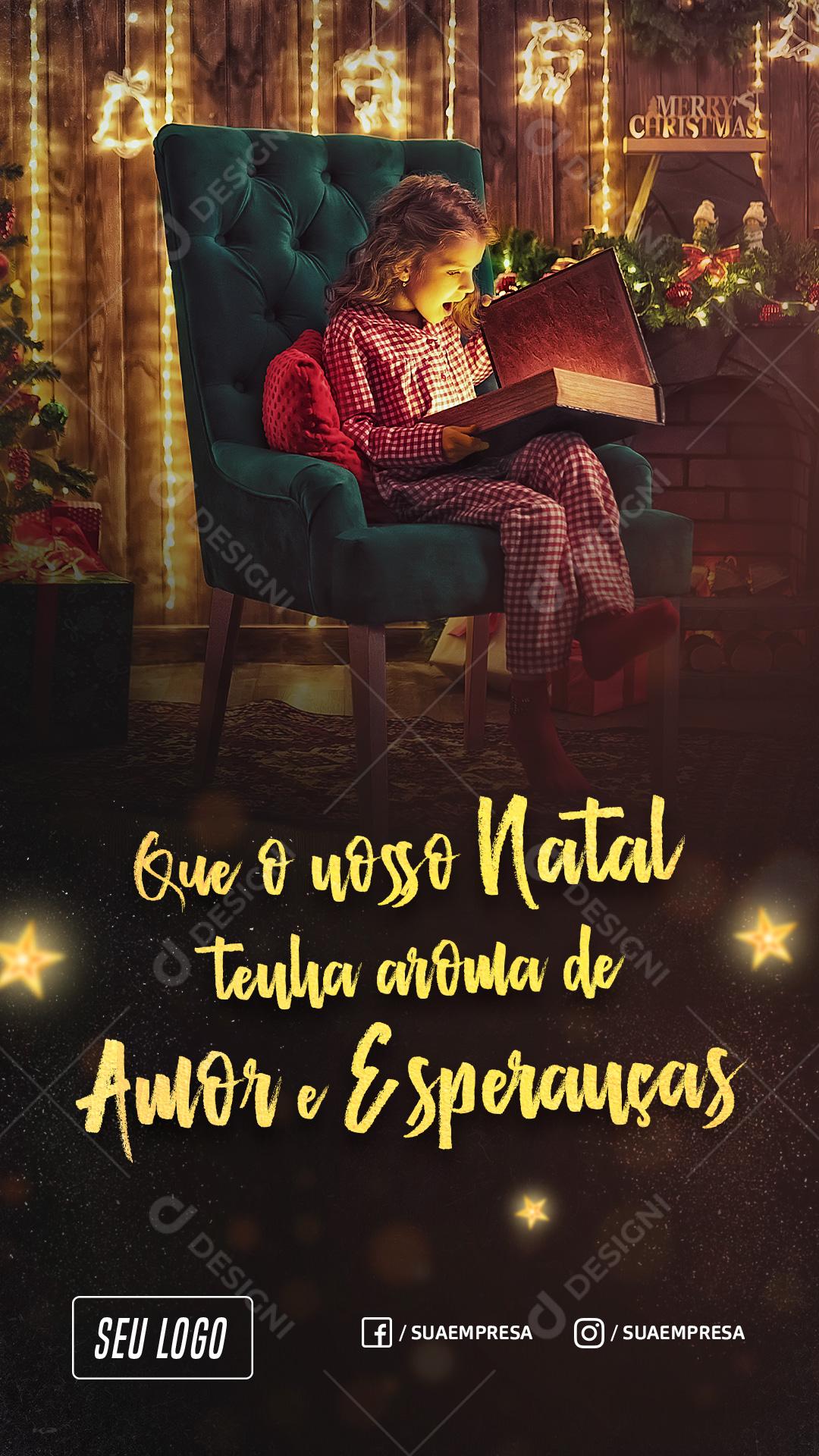 Que Nosso Natal Tenha Aroma De Amor E Esperança Social Media PSD Editável