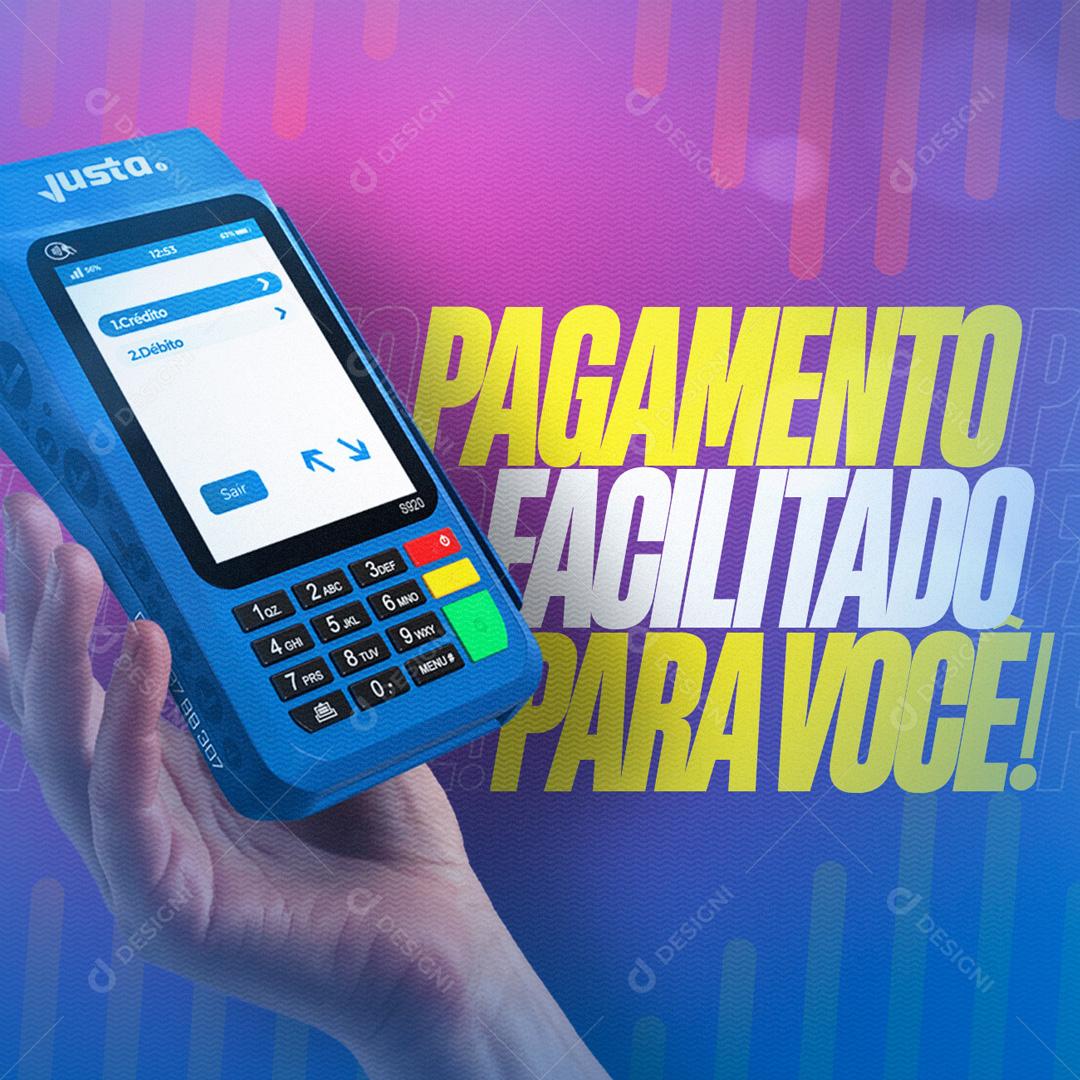 Pagamento Facilitado Pra Você Social Media PSD Editável