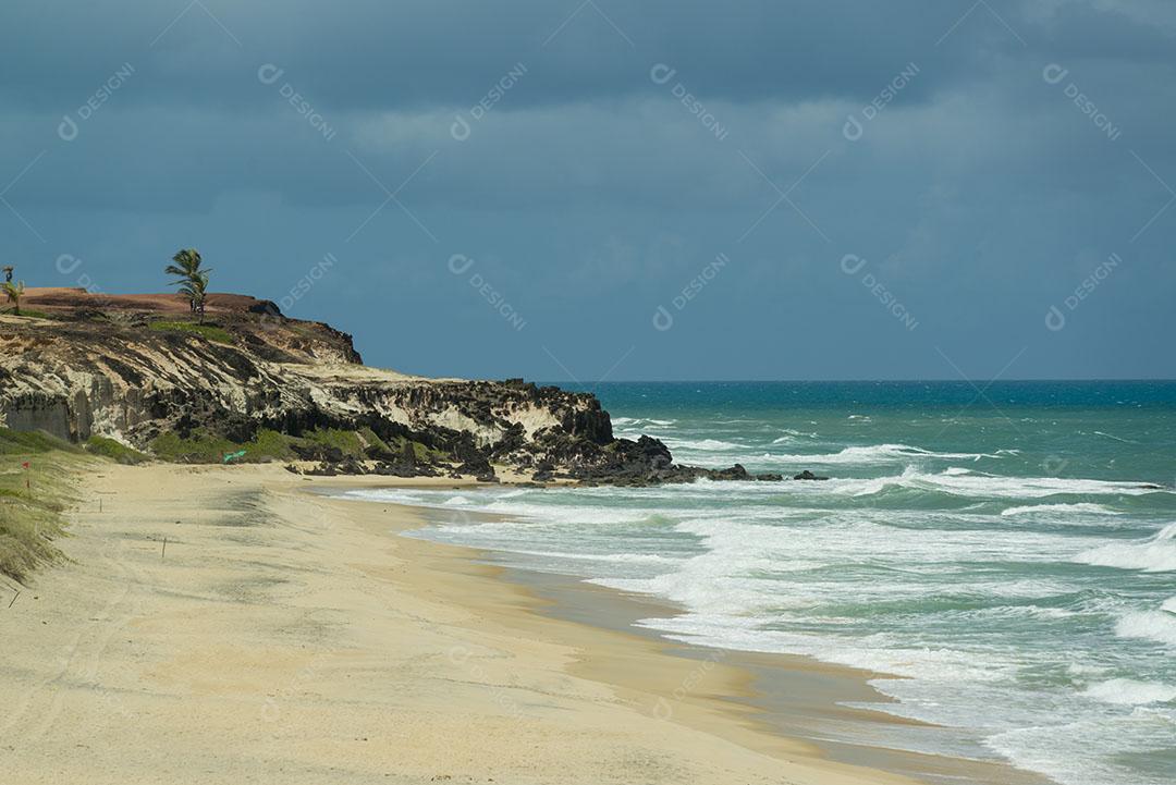 Foto Praia Minas Tibau Sul Perto Praia Pipa Natal Estado Rio Grande Norte Imagem JPG
