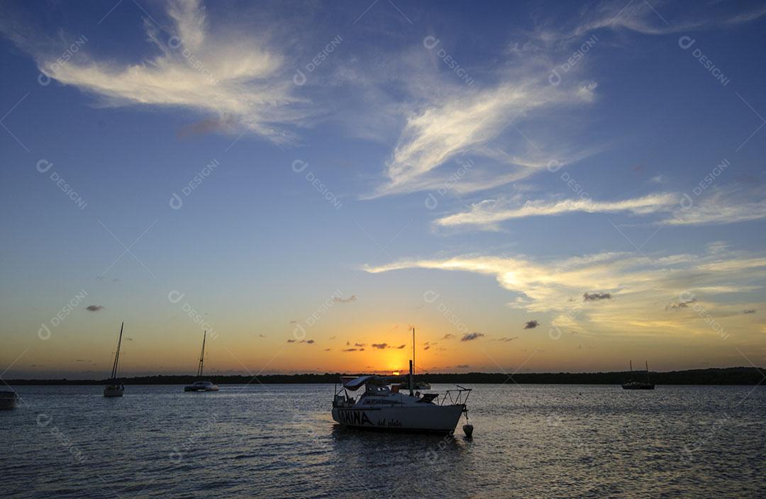 Foto Pôr Sol Praia Jacaré Cabedelo Perto João Pessoa Paraíba Brasil Imagem JPG