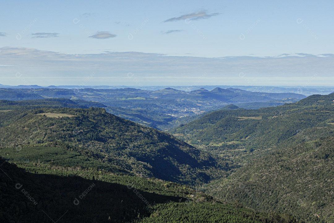 Foto Serra Arvores Montanhas Ceu Limpo Gaúcha Zona Rural Imagem JPG