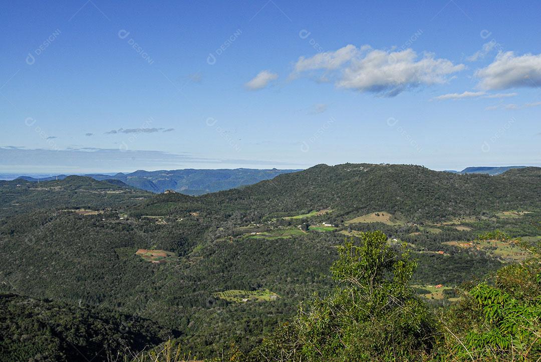 Foto Serra Arvores Montanhas Ceu Limpo Gaúcha Zona Rural Imagem JPG