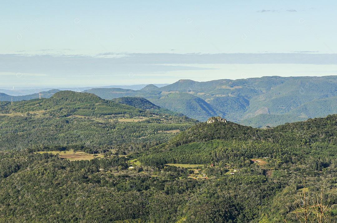Foto Serra Arvores Montanhas Ceu Limpo Gaúcha Zona Rural Imagem JPG