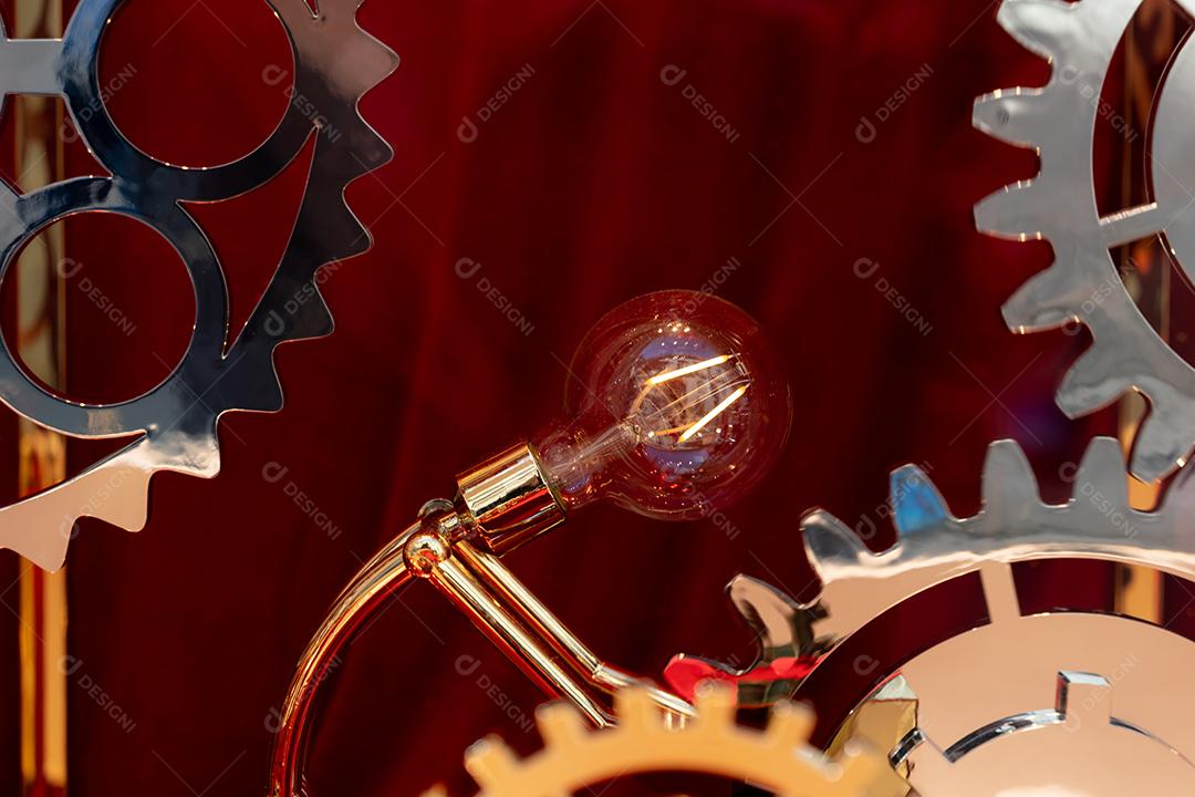 Foto Engrenagem Lâmpada Ilustre Imagem JPG