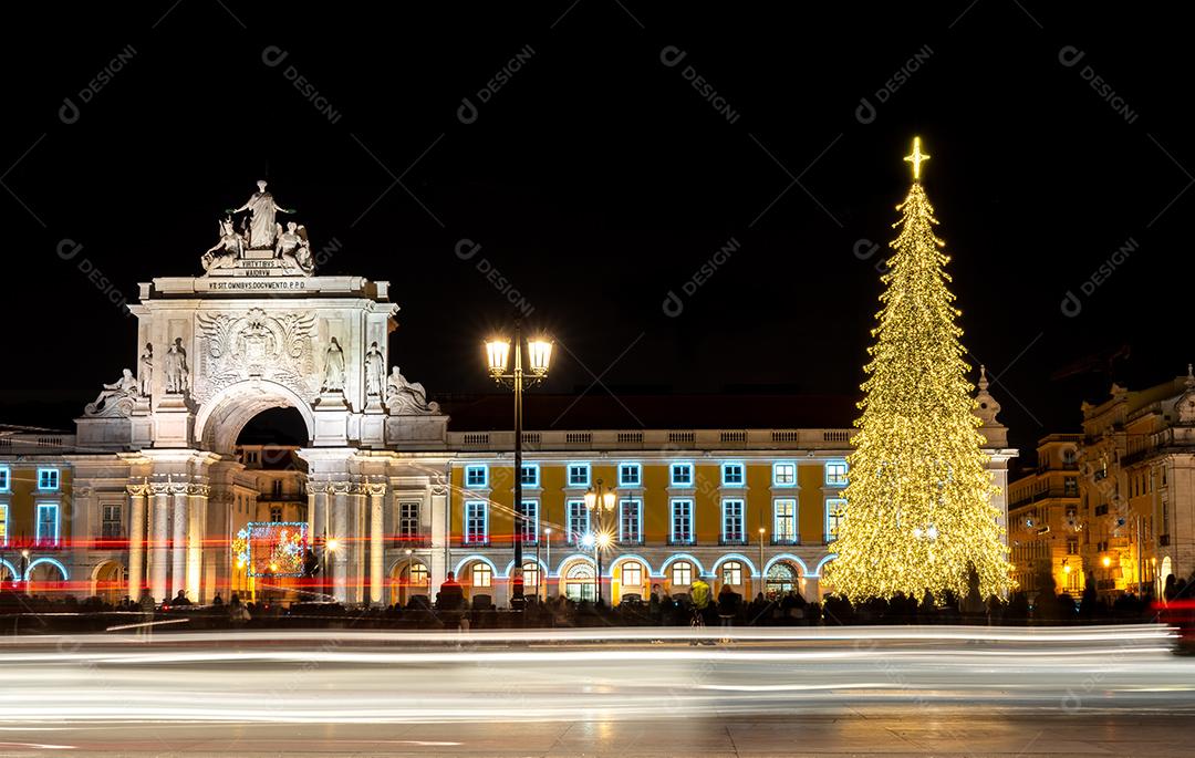 Foto Praça Enfeite Natal Rua Cidade Imagem JPG