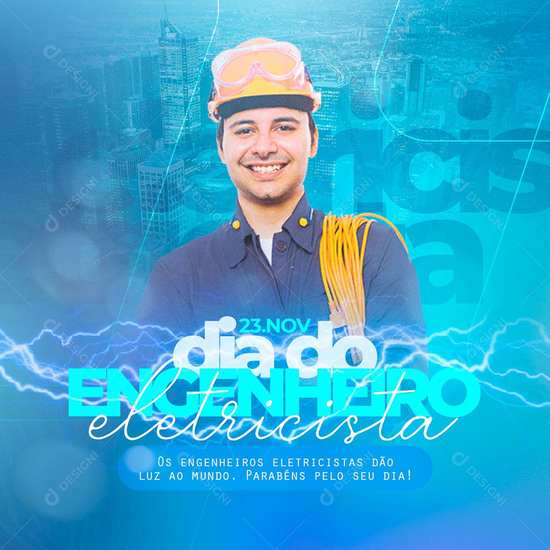 Social Media Data Comemorativa Dia do Engenheiro PSD Editável