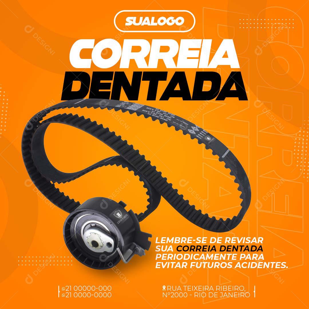Social Media Ofinica Mecânica Correia Dentada Borracharia PSD Editável