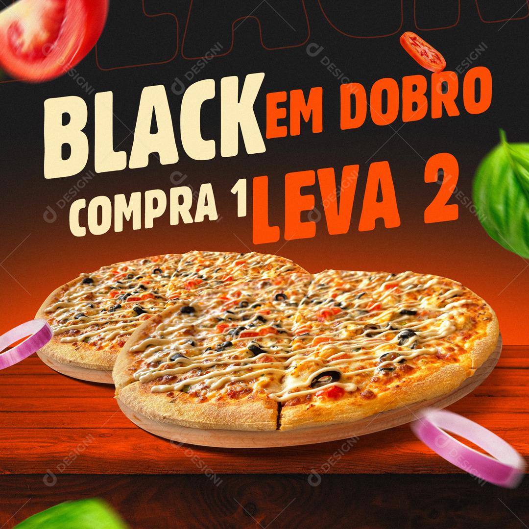 Black Friday Em Dobro Compra 1 Leva 2 Social Media PSD Editável