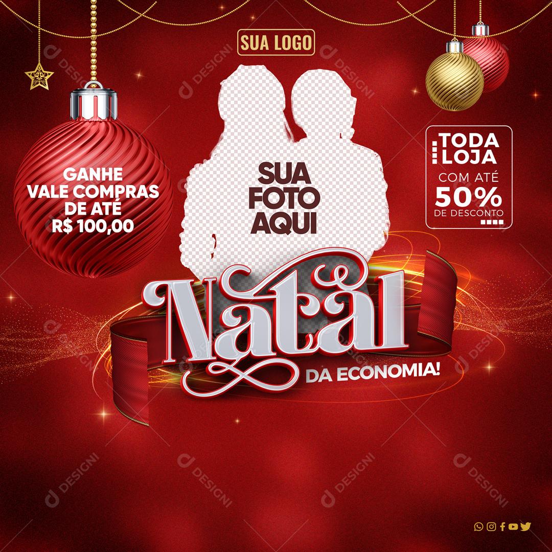 Natal Da Economia Social Media PSD Editável