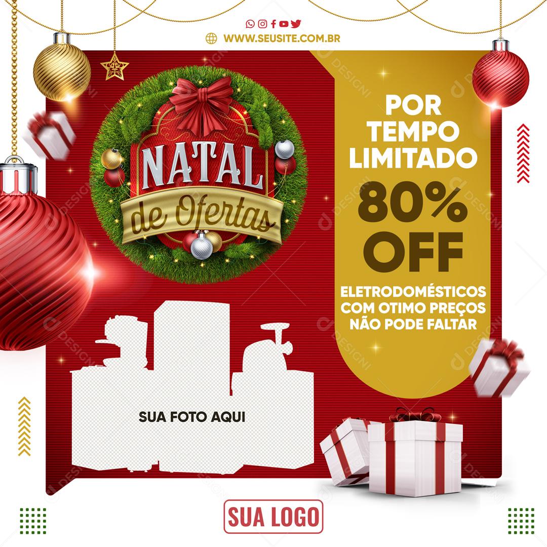 Natal De Ofertas Por Tempo Limitado Social Media PSD Editável