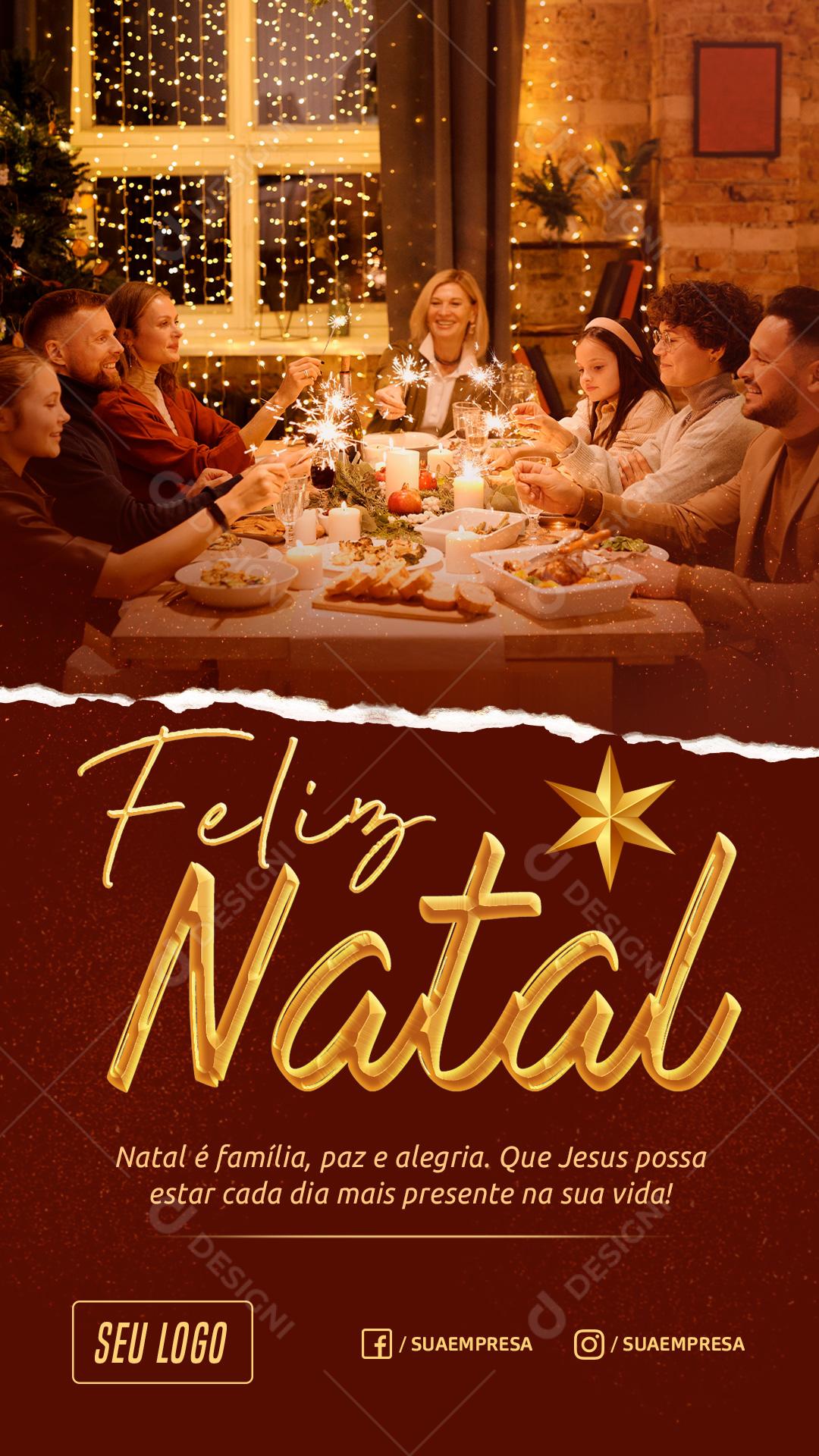 Feliz Natal Que Neste Natal As Esperanças E Sonhos Sejam Renovados Social Media PSD Editável