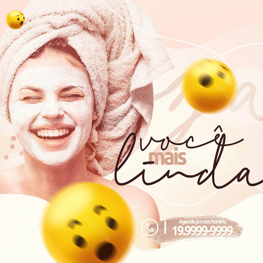 Post SPA Você Mais Linda Social Media PSD Editável