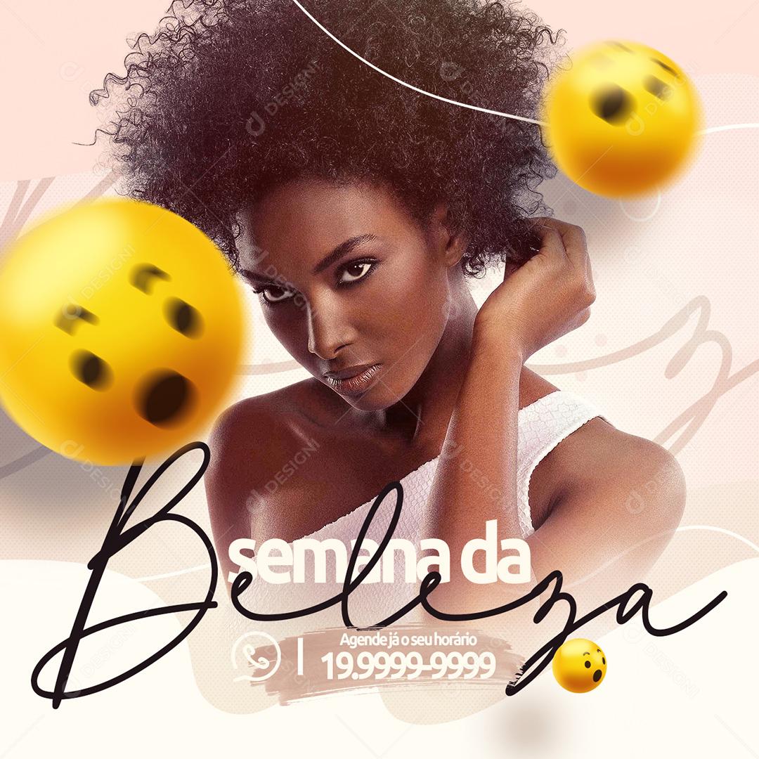 Post SPA Semana Da Beleza Social Media PSD Editável