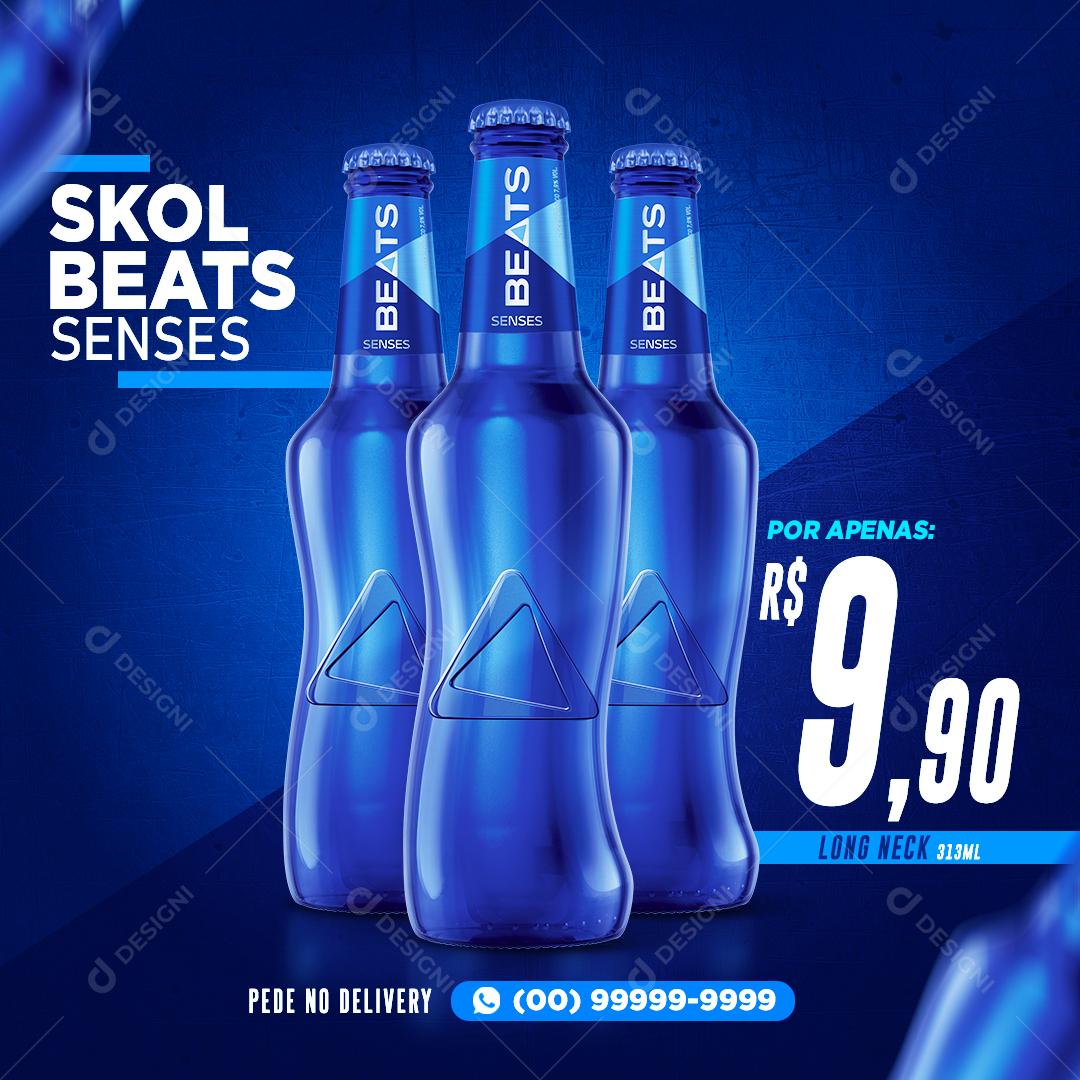 Skol Beats Senses Social Media PSD Editável