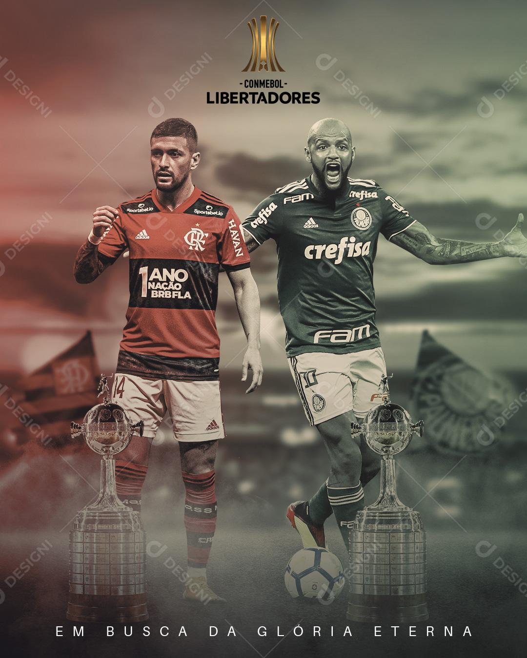 Feed Flayer Libertadores Em Busca Da Glória Social Media PSD Editável