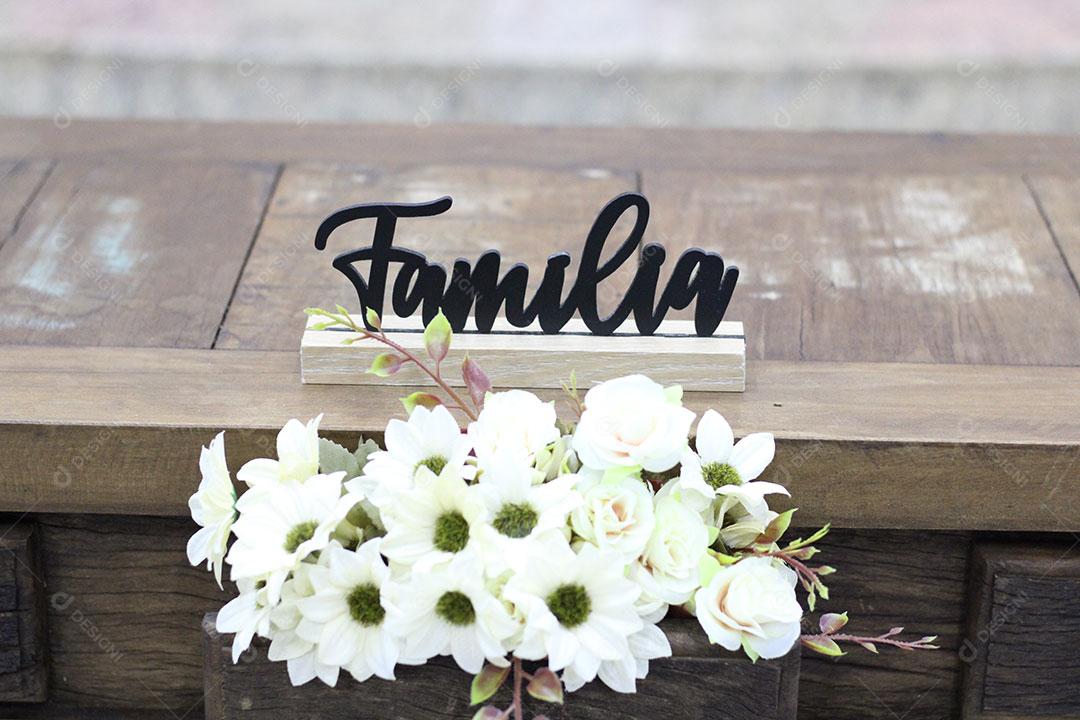 Foto Flores Frase Mesa Casa Imagem JPG