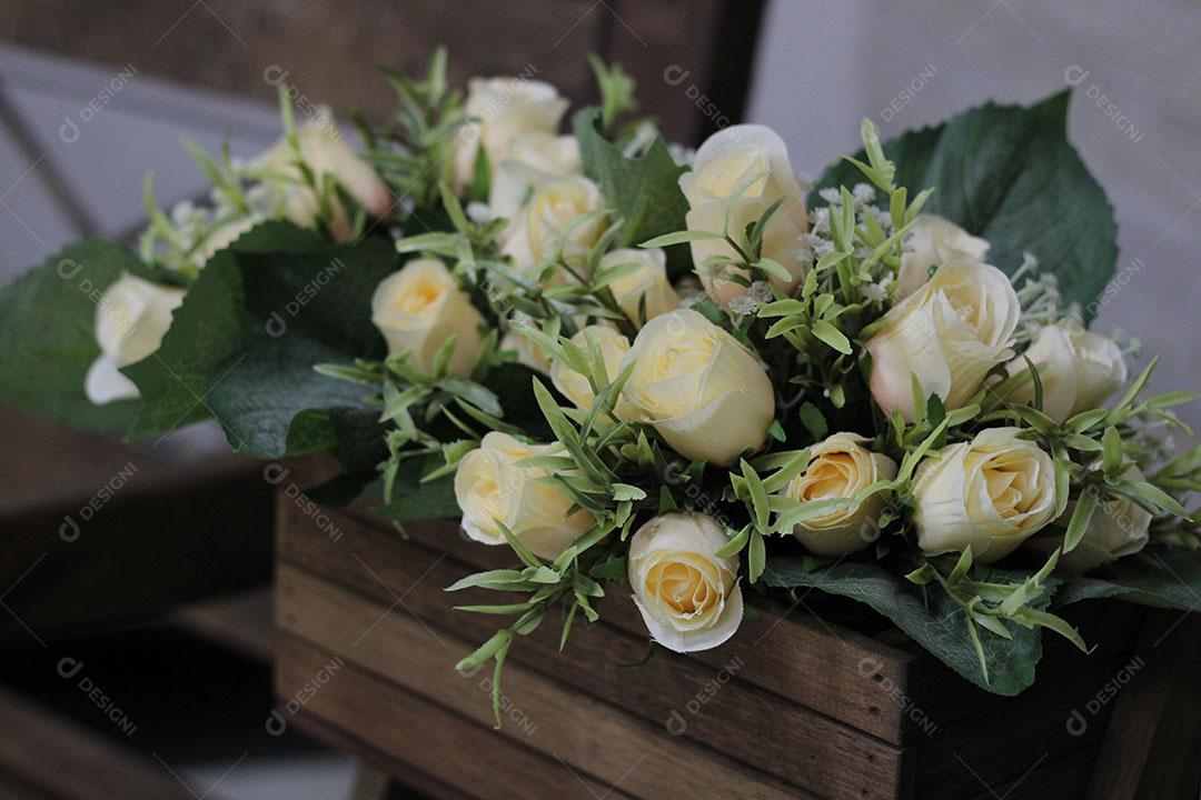 Foto Flores Decoração Vaso Madeira Casa Imagem JPG