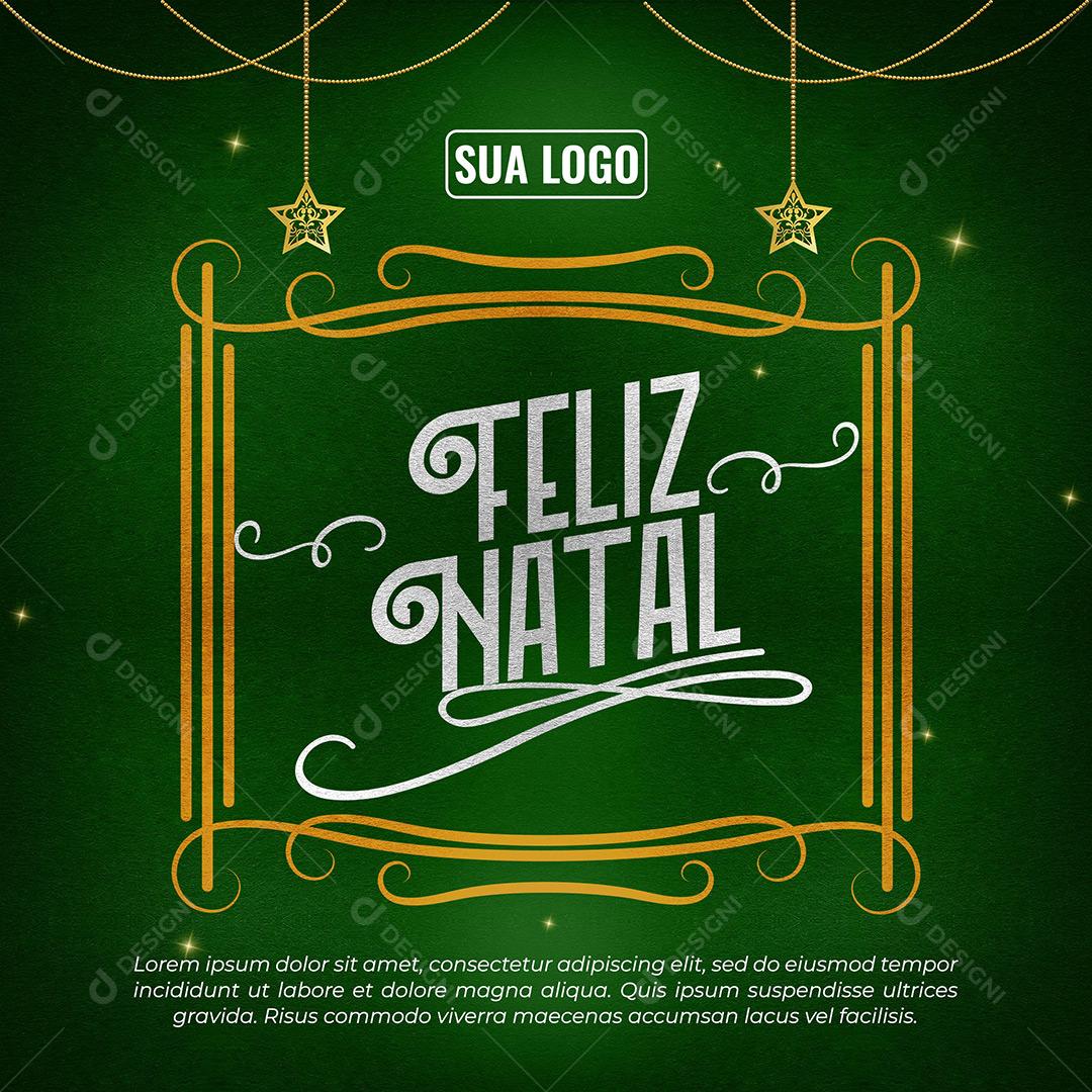 Social Media Modelo De Feed Feliz Natal PSD Editável