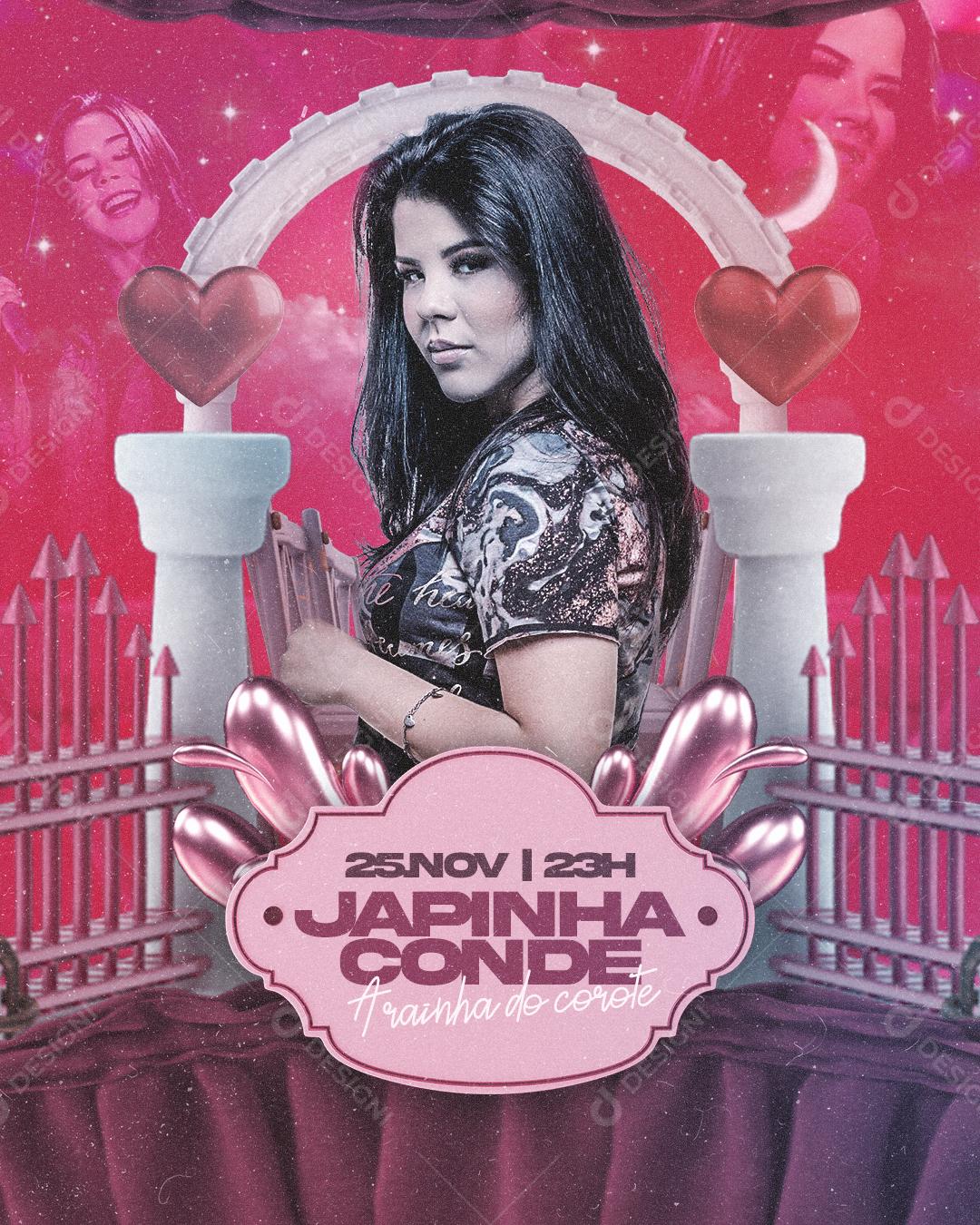 Feed Flyer Japinha Conde Social Media PSD Editável