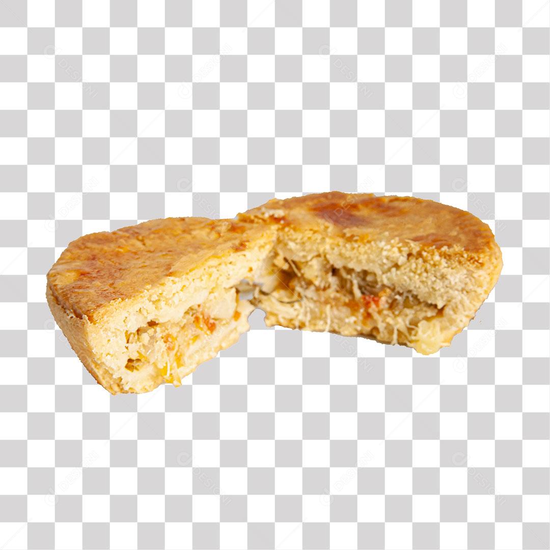 Salgado de Panificadora Aberto Com Recheio PNG Transparente Sem Fundo