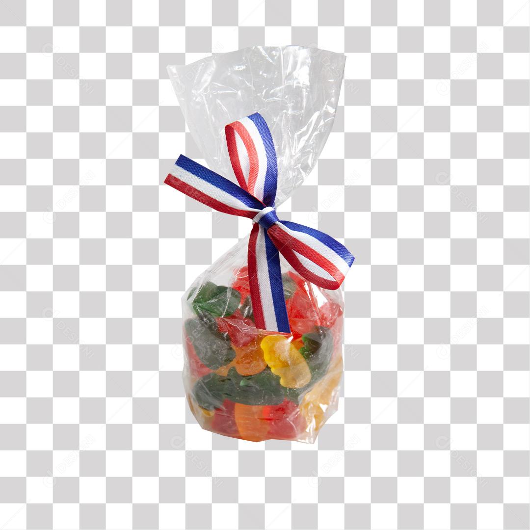 Jujubas Coloridas De Frutas Em Forma De Urso Em Plástico PNG Transparente