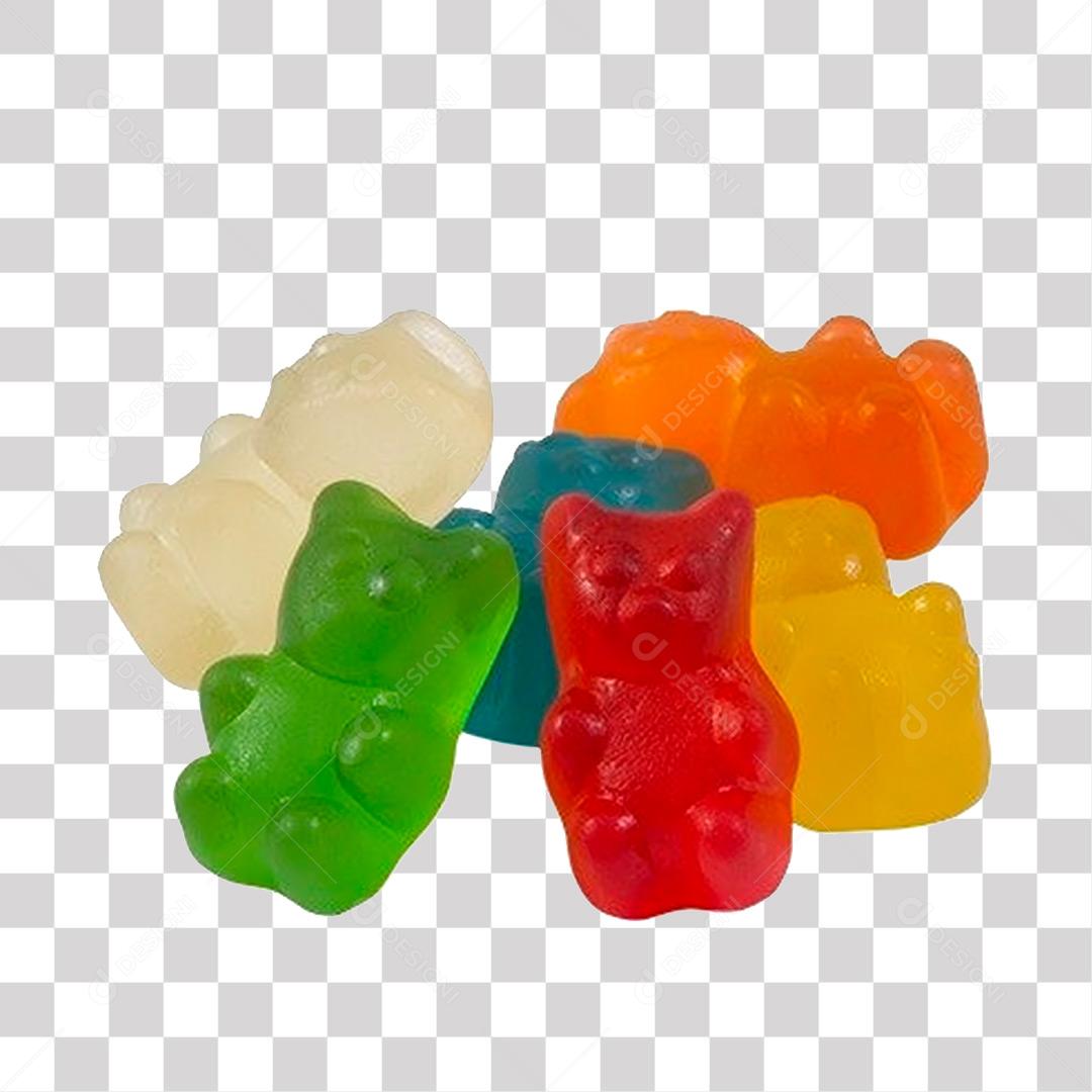 Jujubas Coloridas De Frutas Em Forma De Urso PNG Transparente