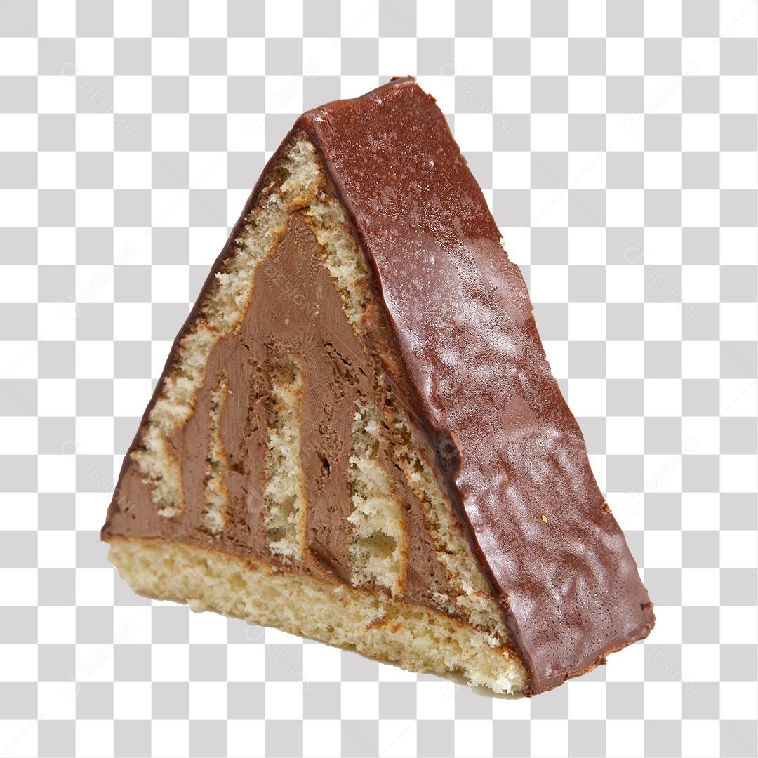 Fatia de Bolo Cortado no Formato Triângulo PNG Transparente