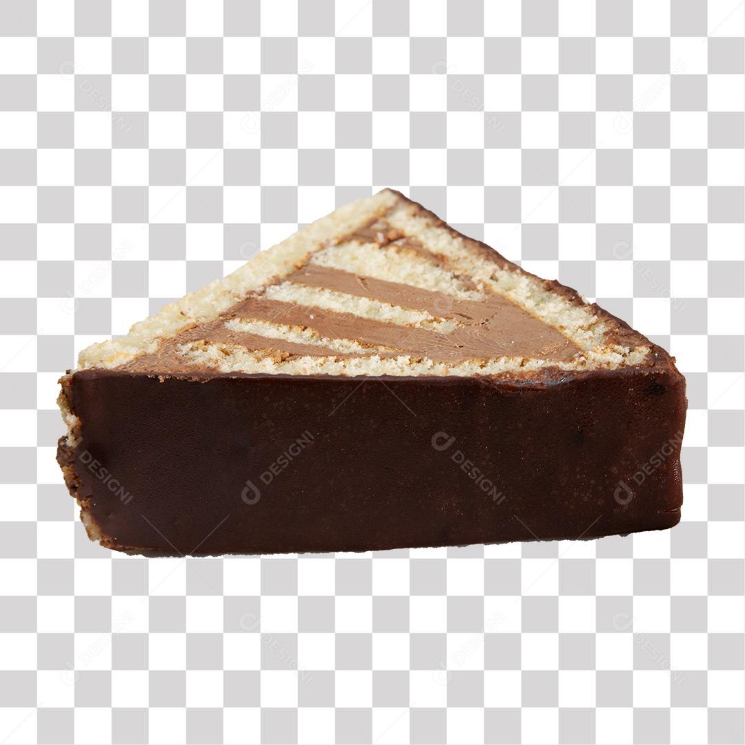 Fatia de Bolo Cortado no Formato Triângulo PNG Transparente