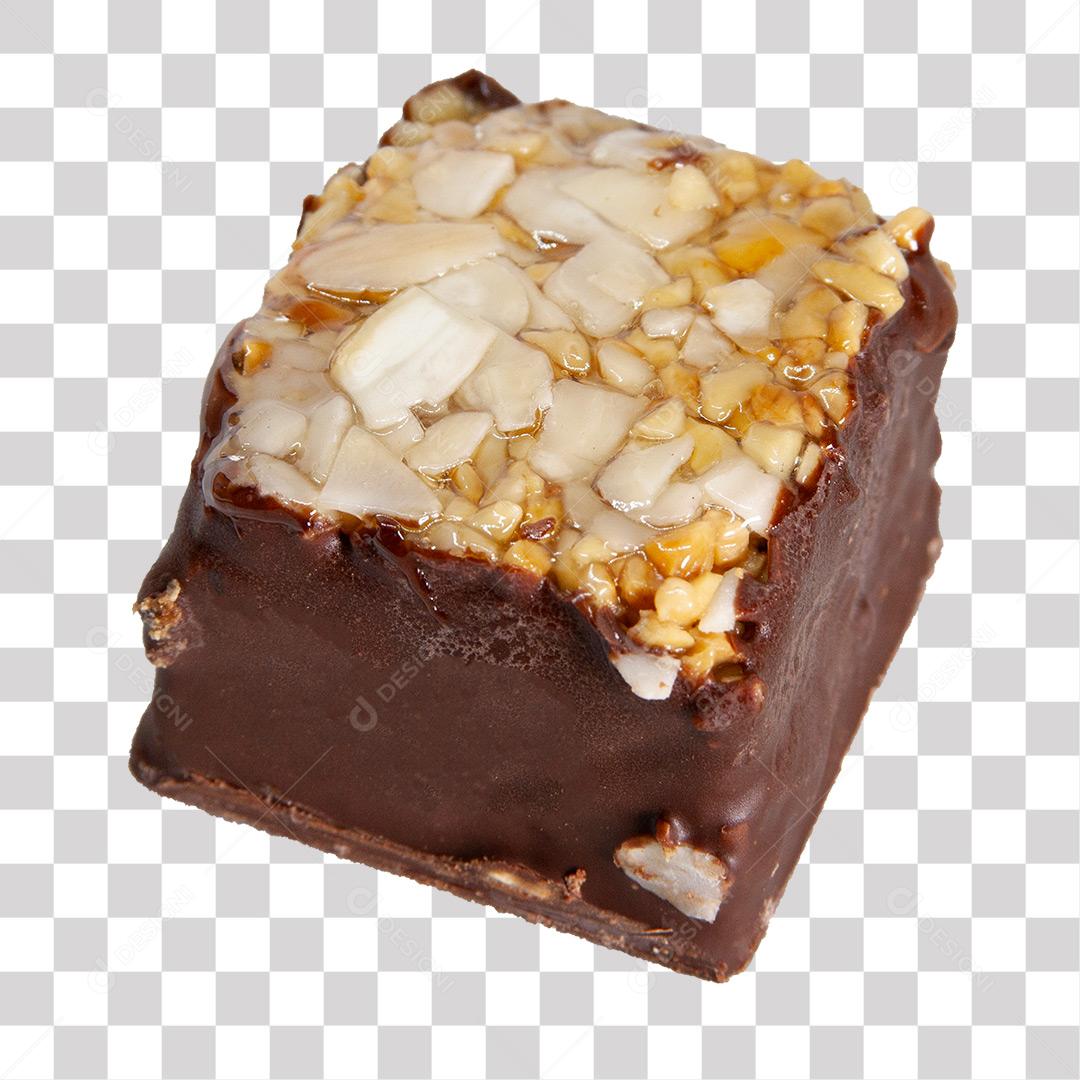 Bombom De Chocolate Recheado Partido Ao Meio PNG Transparente Sem Fundo