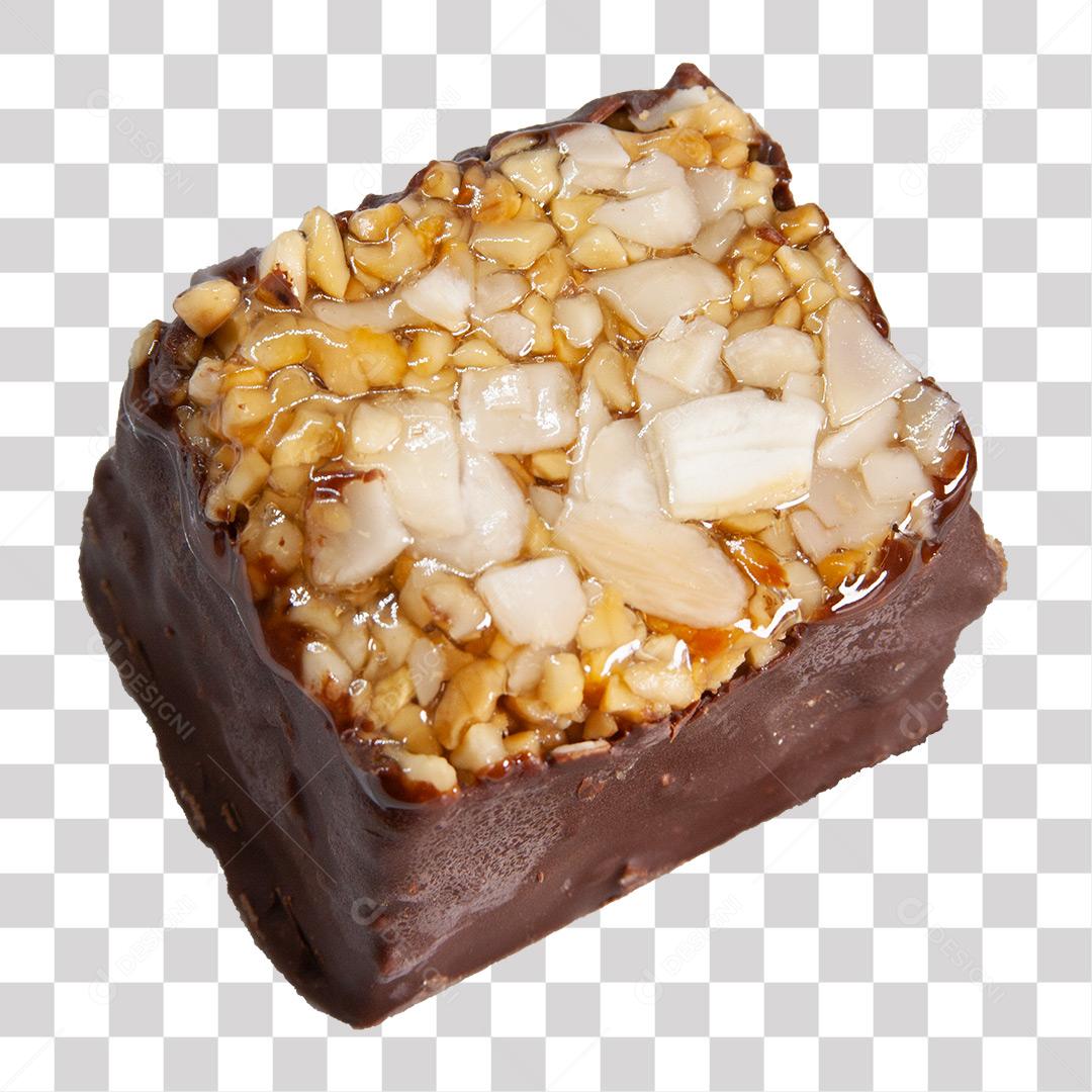Bombom De Chocolate Recheado Partido Ao Meio PNG Transparente