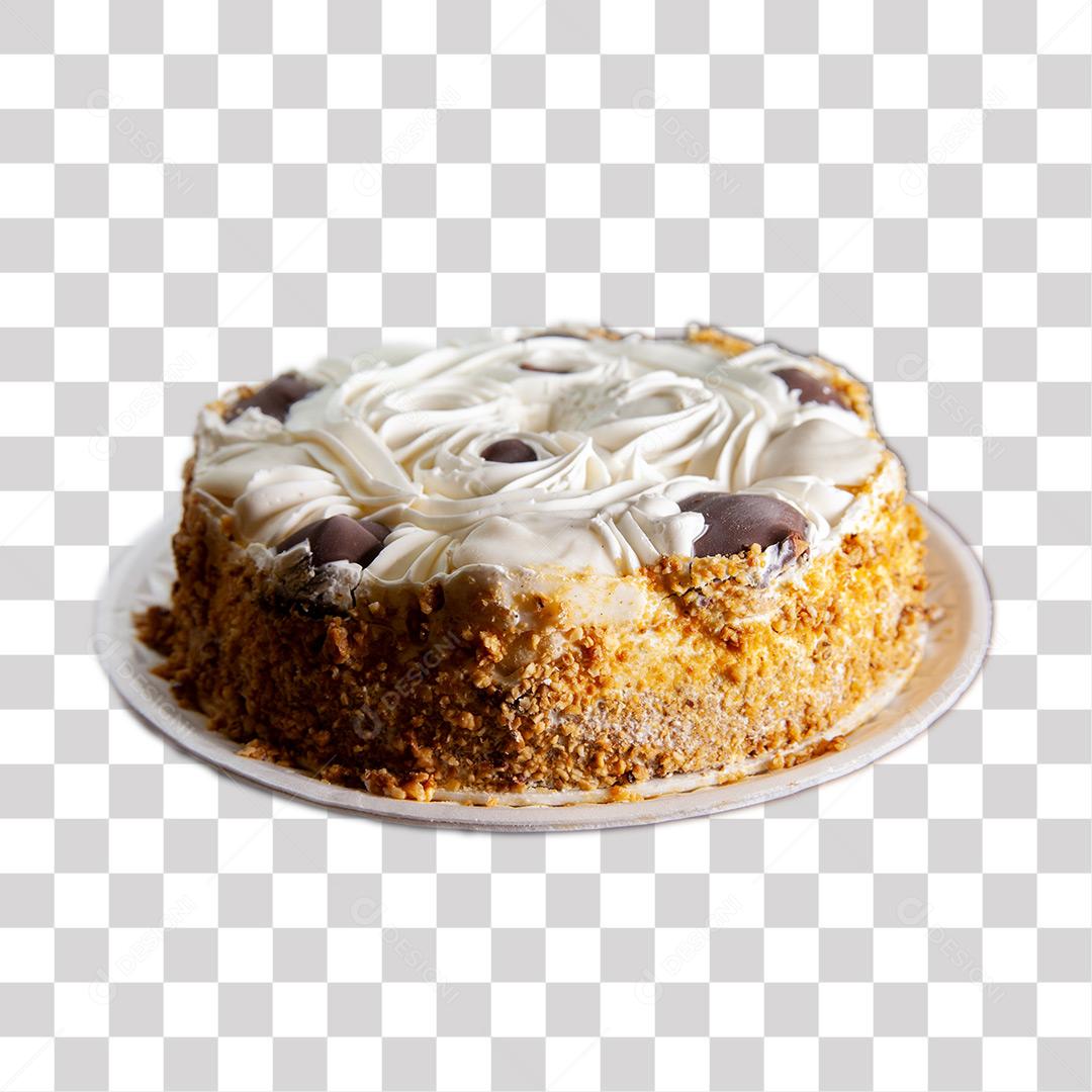 Bolo De Chocolate Com Castanhas  PNG Transparente Sem Fundo