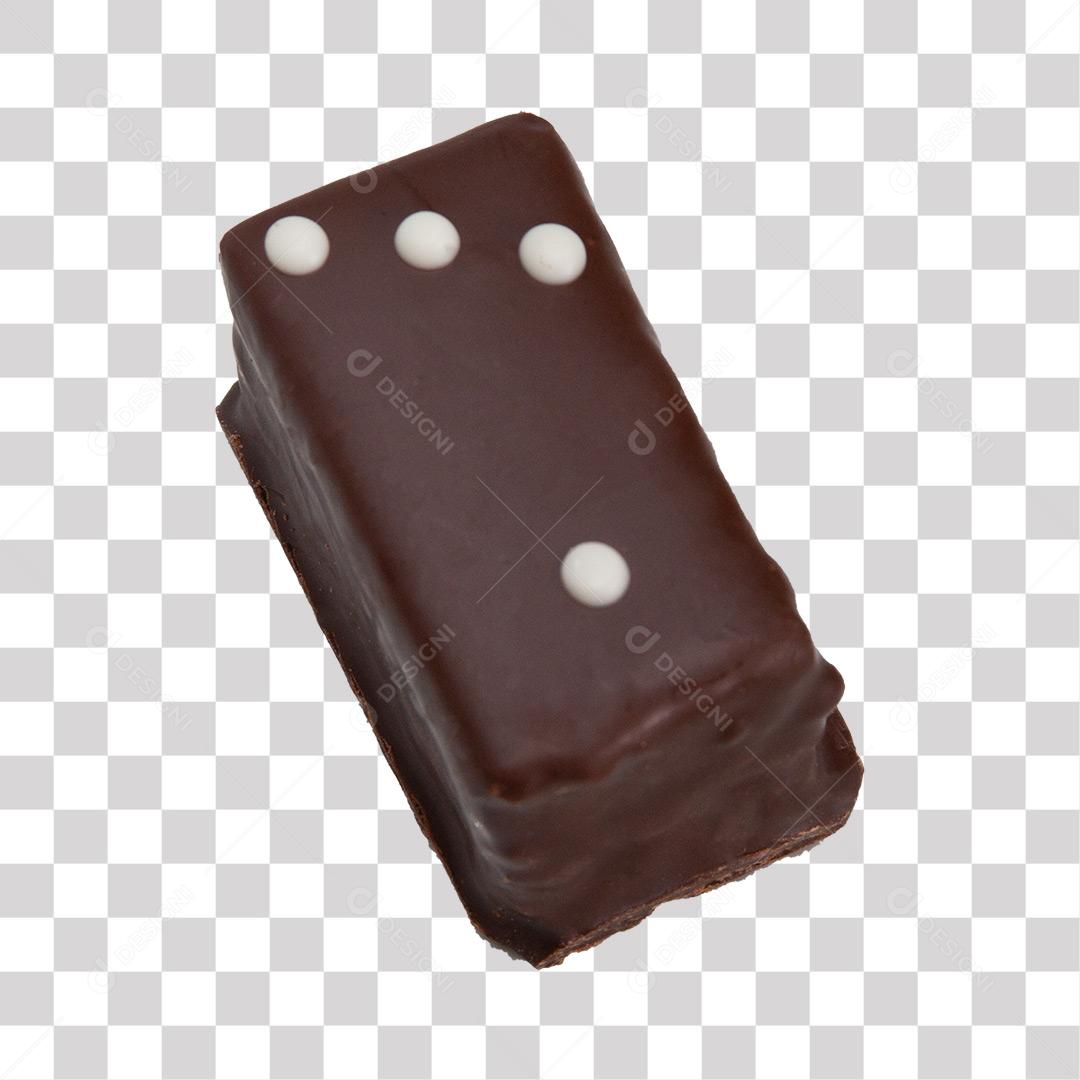 Bombom De Chocolate Caseiro Recheado Com Formato Dominó PNG Transparente Sem Fundo