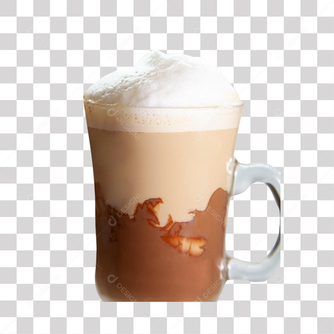 Copo De Capuccino Com Espumar PNG Transparente