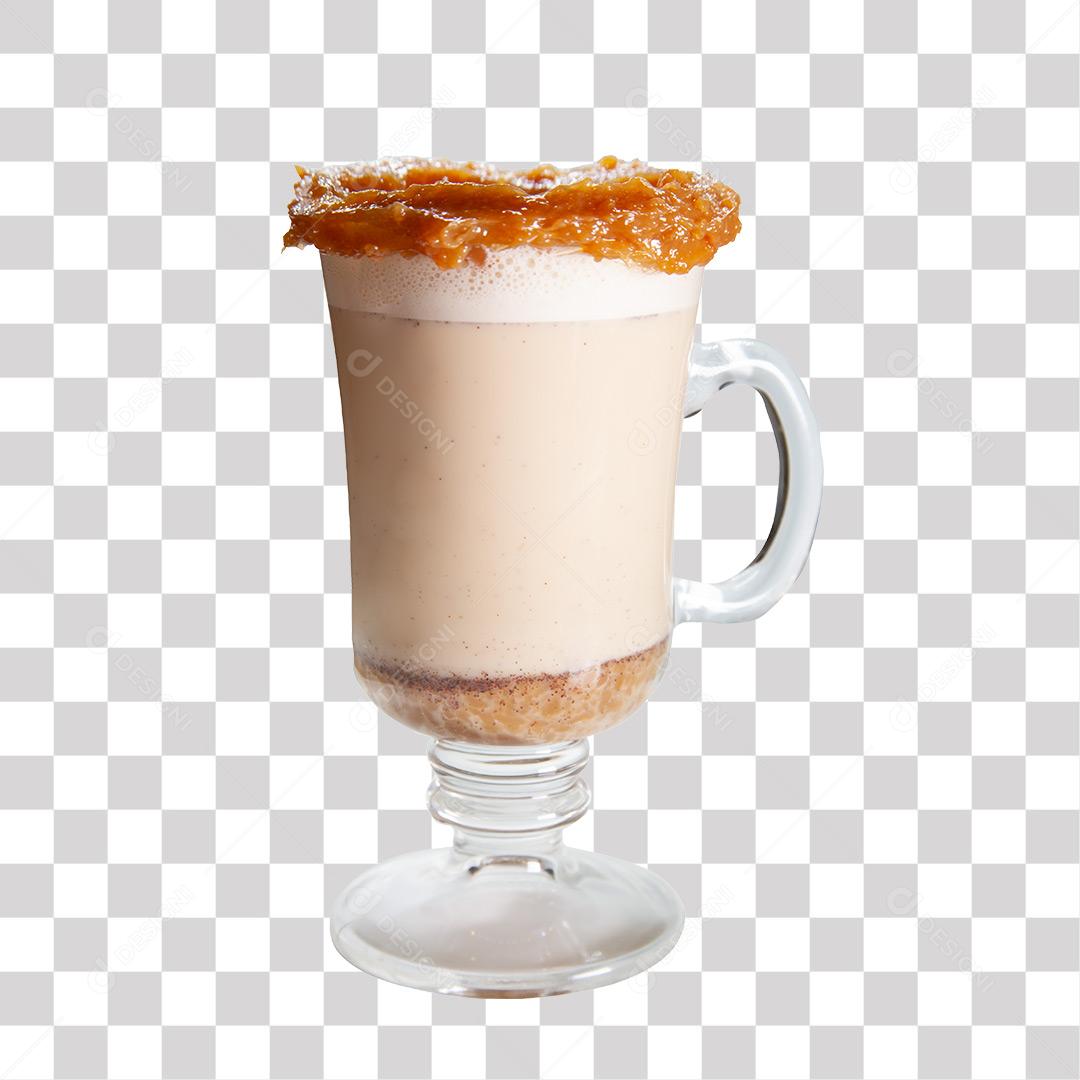 Copo De Milk Shake Com Caramelo Ao Redó PNG Transparente