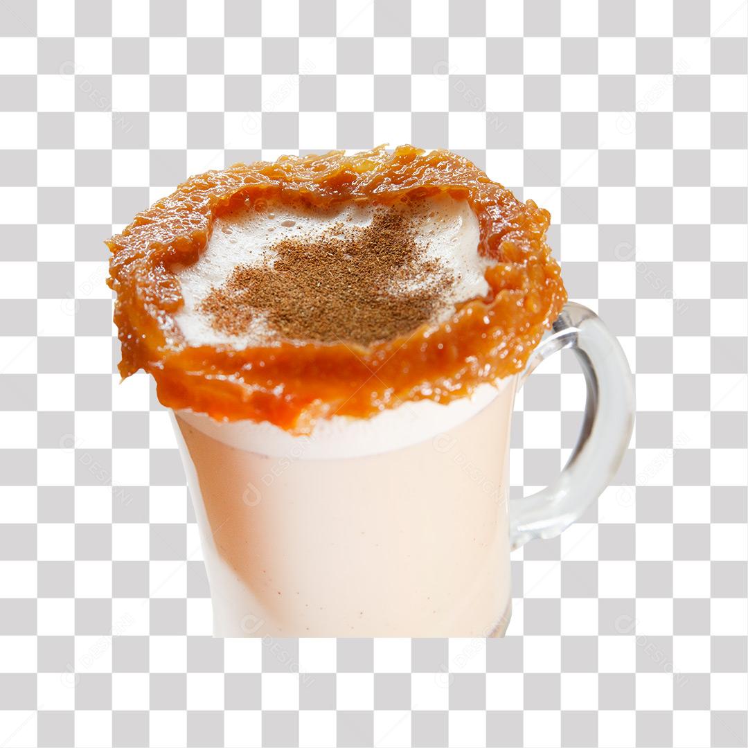 Copo De Milk Shake Com Caramelo Ao Redó PNG Transparente