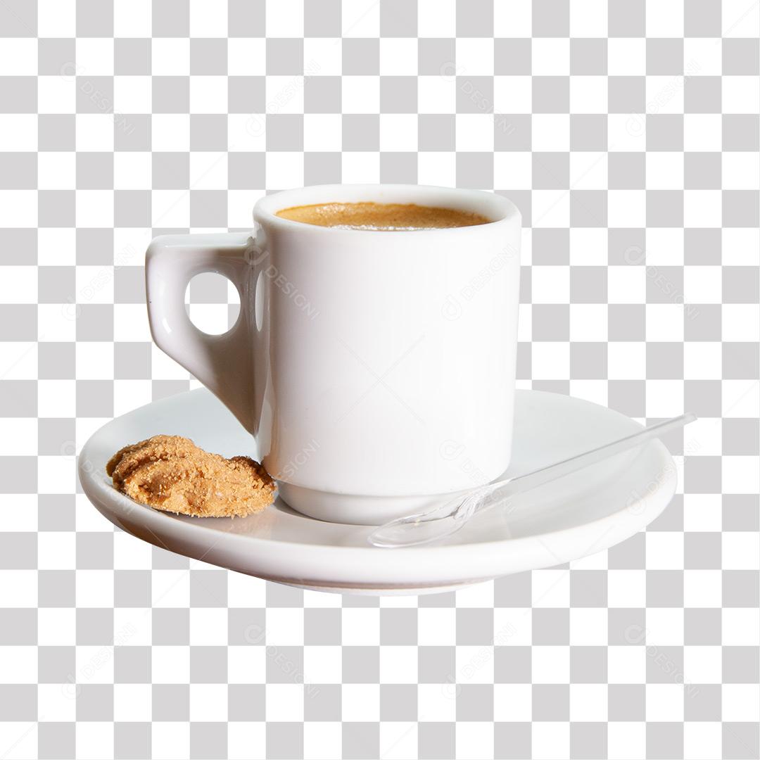 Bebida Quente Capuccino Café Xícara Branca PNG Transparente