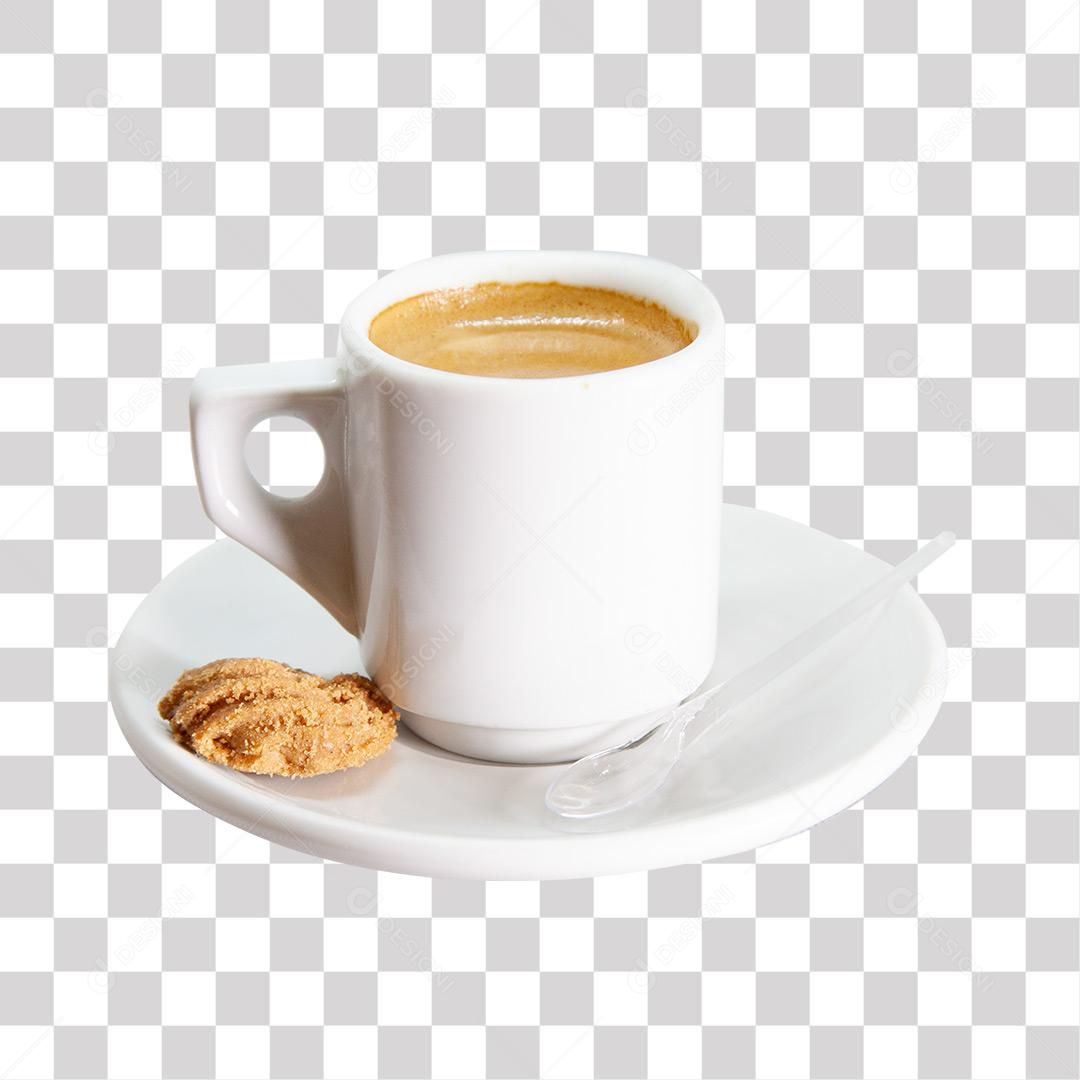 Bebida Quente Capuccino Café Xícara Branca PNG Transparente