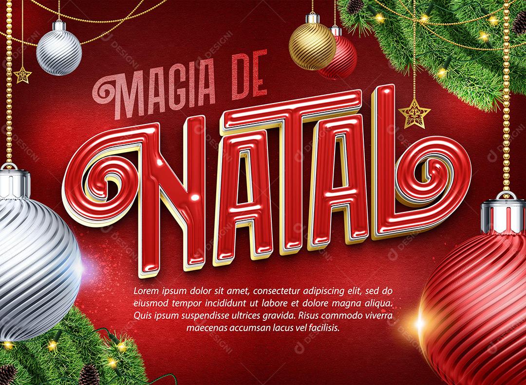Social Media Banner Natal Mágico Para Composiçâo PSD Editàvel