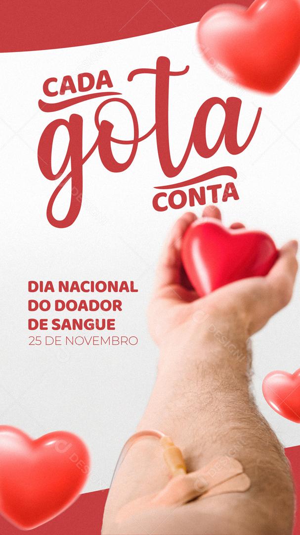 Every Drop Counts National Blood Donor Day Social Media Editable PSD